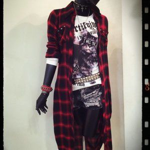 Ghost Of Harlem Skull Fannel Shirt